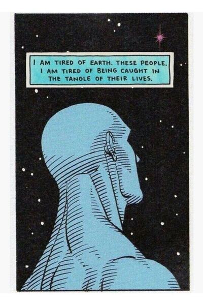 Universal Poster decorativ din lemn Watchmen Dr Manhattan