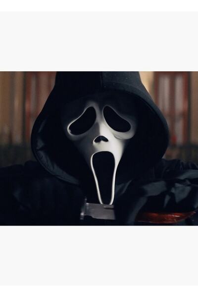 Universal Scream Ghostface Korku 2022 Tablo Ahşap Poster Dekoratif