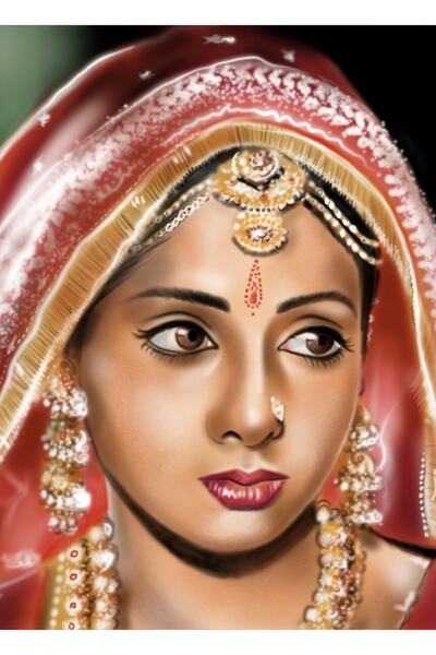 Universal Poster decorativ din lemn Sridevi Tablo