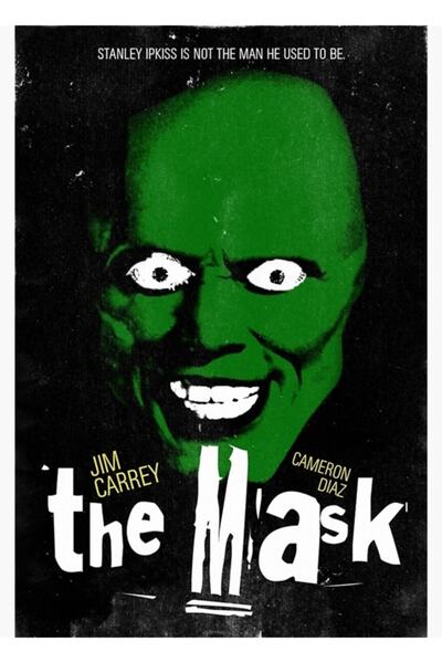 Universal Μάσκα 1994 Ξύλινη Αφίσα Ζωγραφικής Διακοσμητική