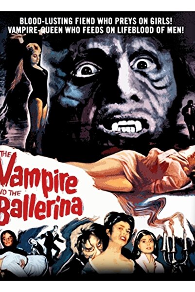 Universal Slika vampira i balerine, drveni poster, dekorativni