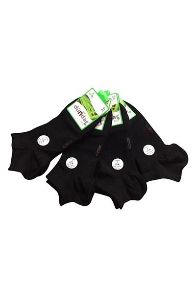 Muraty Men's Bamboo Seamless Odorless Black Socks 10 Pieces