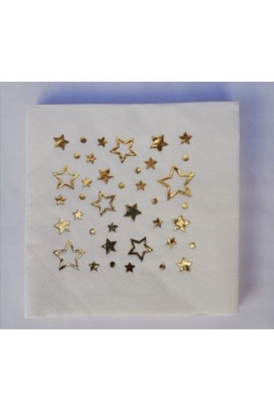 MFM Χαρτοπετσέτες 16 τεμαχίων Party Starry Gold Foil