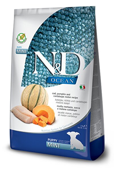 N&D Nd Ocean Pumpkin Morina Balık Balkabak Kavun Mini Yavru Köpek Maması 2,5 Kg