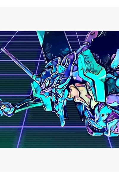 Universal Ρετρό Ξύλινη Διακοσμητική Αφίσα Ζωγραφικής Genesis Evangelion 001