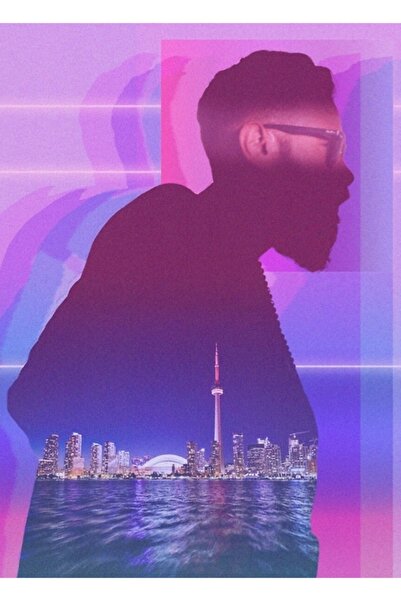 Universal Γραφικό ροζ ρετρό σχέδιο Urban City Man, Ξύλινη διακοσμητική αφίσα ...