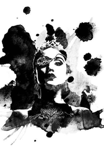 Universal Vintage Retro Magic Margo Ασπρόμαυρο Χριστουγεννιάτικο Πίνακας Ξύλι...