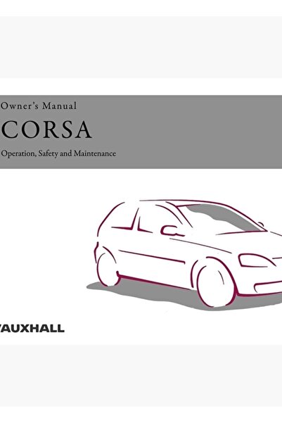 Universal Διακοσμητική Ξύλινη Αφίσα Τραπεζιού Vauxhall Corsa
