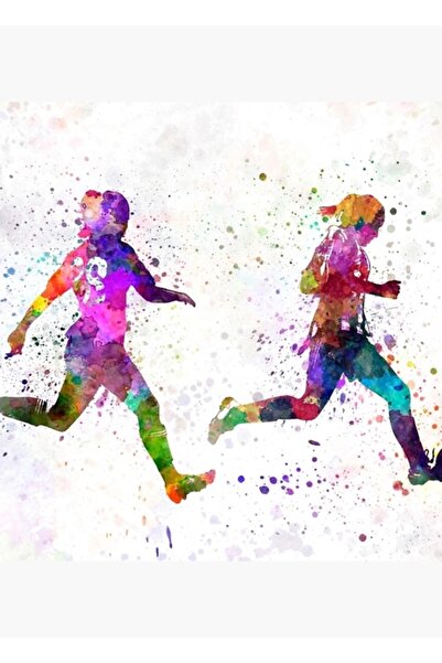 Universal Επιτραπέζια ξύλινη αφίσα διακοσμητική με σιλουέτα ποδοσφαιριστή και...