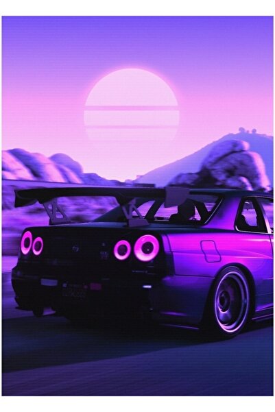 Universal Poster decorativ din lemn Skyline Gtr R34