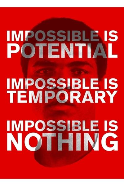 Universal Το αδύνατο δεν είναι το αδύνατο ποτέ Πίνακας Ξύλινη Διακοσμητική Αφίσα