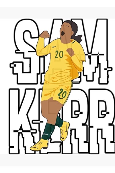 Universal Διακοσμητική ξύλινη αφίσα ζωγραφικής τέχνης Sam Kerr