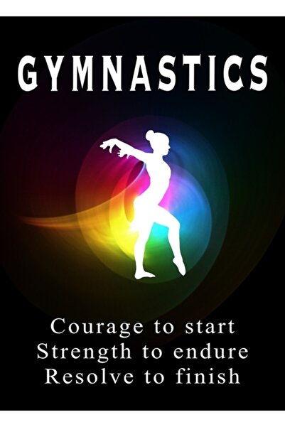 Universal Citat inspirat de gimnastică Tablou decorativ din lemn Poster decor...