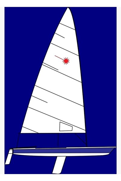 Universal Διακοσμητική ξύλινη αφίσα με σχέδιο ιστιοπλοϊκού σκάφους με λέιζερ