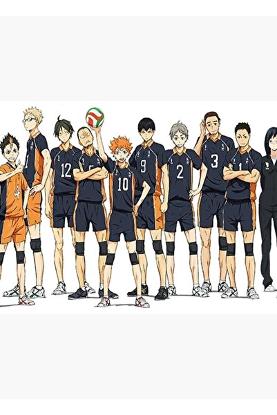 Universal Διακοσμητική ξύλινη αφίσα ομάδας Karasuno