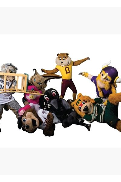 Universal Μινεσότα Μασκότ Ξύλινη Αφίσα Ζωγραφικής Διακοσμητική