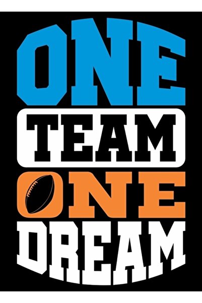 Universal Ένα ομάδα, ένα όνειρο! Διακοσμητική Ξύλινη Αφίσα Ζωγραφικής