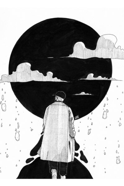 Universal Επιτραπέζια ξύλινη αφίσα "Rain Forever" Διακοσμητική Κωδικός2457