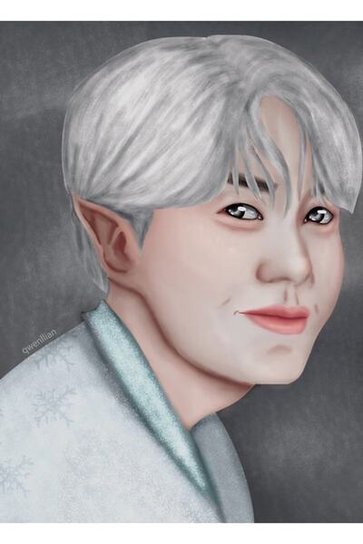 Universal Winter Elf J-hope Ξύλινη Αφίσα Ζωγραφικής Διακοσμητική Ξύλινη Αφίσα...