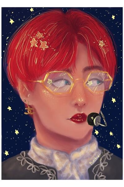Universal Kim Taehyung V Poster decorativ din lemn Cod3803