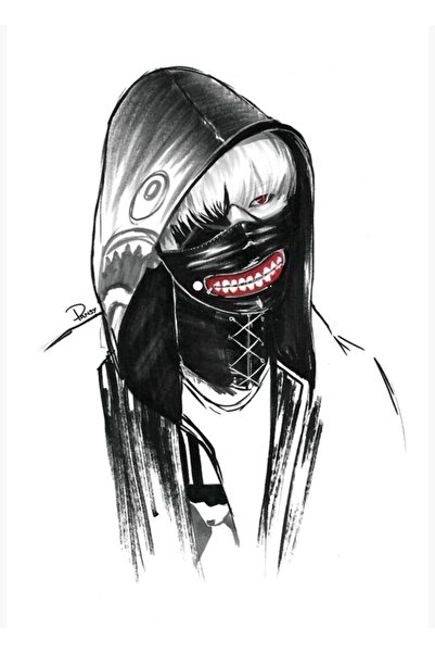 Universal V |   Kaneki Ξύλινη Αφίσα Ζωγραφικής Διακοσμητική Κωδικός4676