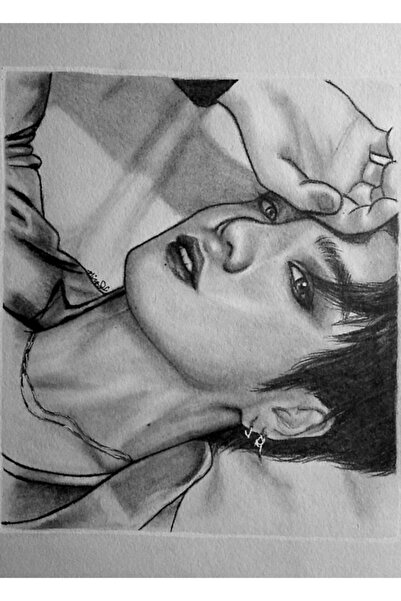 Universal Mots On: Ξύλινη Διακοσμητική Αφίσα Ζωγραφικής E Jungkook Κωδικός2848