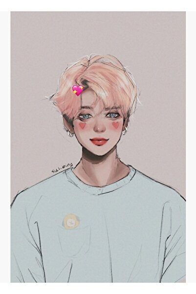 Universal Μαλακή ξύλινη αφίσα τέχνης Jimin Διακοσμητική Κωδικός4738