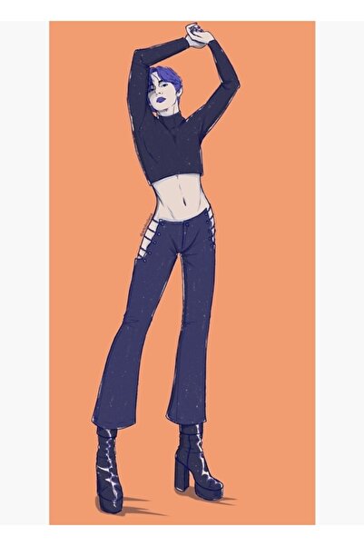 Universal Poster decorativ din lemn Bodylicious Tae Orange Tablo Cod2137