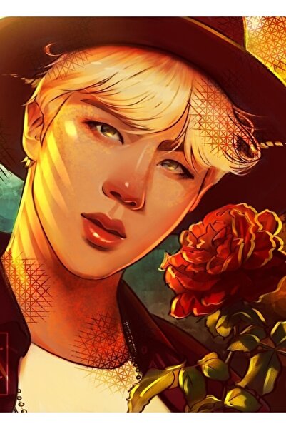 Universal Τριαντάφυλλο - Ξύλινη Διακοσμητική Αφίσα Ζιν Ταμπλό Κωδ.4941