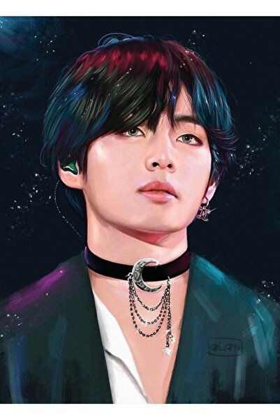 Universal Poster decorativ din lemn cu tablou Fairy Taehyung Cod4008