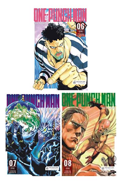 AKILÇELEN YAYINEVİ One Punch Man 6-7-8 Manga Seti 3'lü