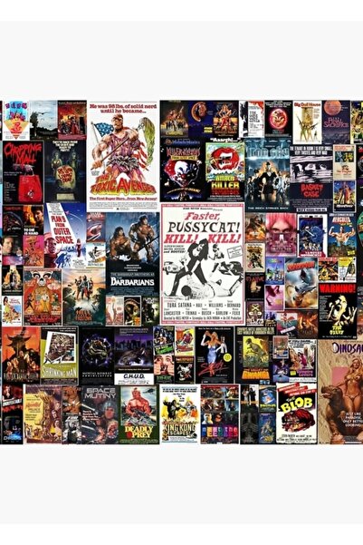 Universal Τα 100 καλύτερα ταινίες B-ταινιών όλων των εποχών Κολάζ ζωγραφικής ...