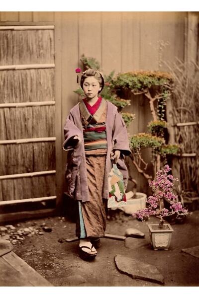 Universal Ιαπωνική παιδική ζωγραφιά σε ξύλινη αφίσα διακοσμητική