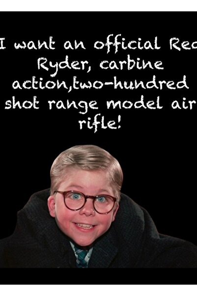 Universal Μια Χριστουγεννιάτικη ιστορία Red Ryder Ξύλινη διακοσμητική αφίσα ζ...