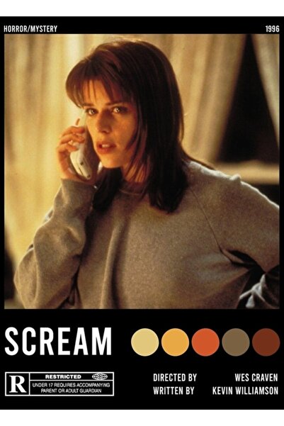 Universal Scream Sidney Prescott Αισθητική Ξύλινη Αφίσα Ζωγραφικής Διακοσμητική
