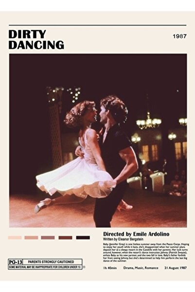 Universal Ξύλινη διακοσμητική αφίσα Kirli Dans Tablo