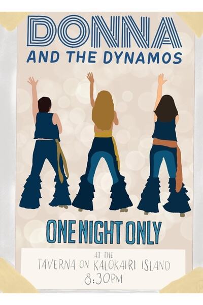 Universal Poster decorativ din lemn cu Donna și Dinamos