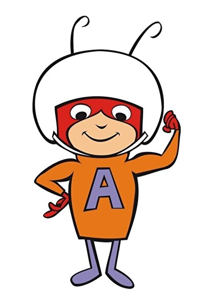 Universal Poster decorativ din lemn cu desene animate Atom Karınca