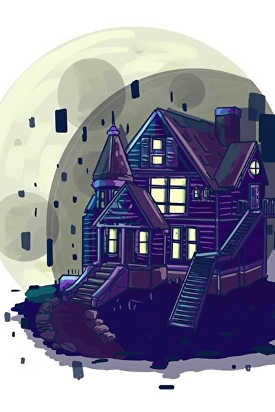 Universal Pink Palace Painting Wooden Poster Decorative