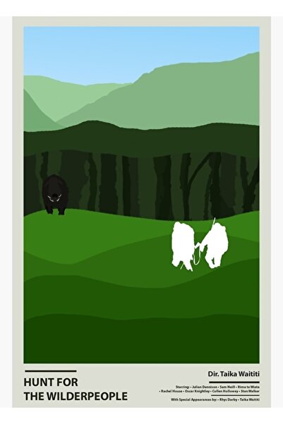 Universal Αφίσα ζωγραφικής με θέμα τον κυνήγι των άγριων ανθρώπων, Ξύλινη δια...