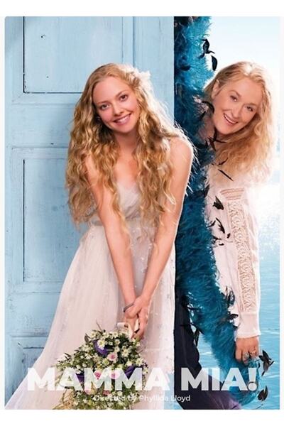 Universal Mamma Mia Alternatif Minimalist Movie Poster Tablo Poster din lemn ...