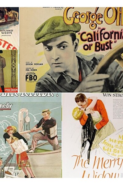 Universal Εικονογραφική Σύνθεση Παλαιών Ταινιών # 5 Ξύλινες Αφίσες Ζωγραφικής...