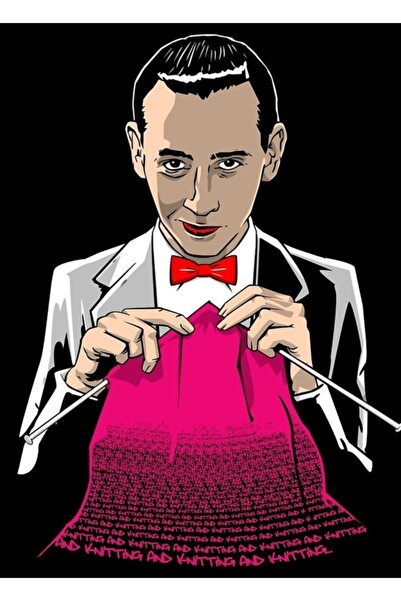 Universal Πλεκτό και υφαντό ξύλινο διακοσμητικό αφίσα σε εικονογραφημένο σχέδιο