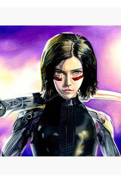 Universal Poster decorativ din lemn Alita Tablo