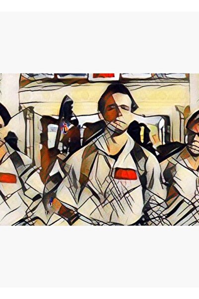 Universal Διακοσμητική ξύλινη αφίσα με ζωγραφιές από παλιά ταινίες