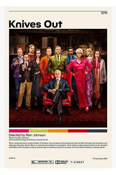 Universal Posterul „Bıçakul a scos cuțitul” |   Rian Johnson, tablou decorati...