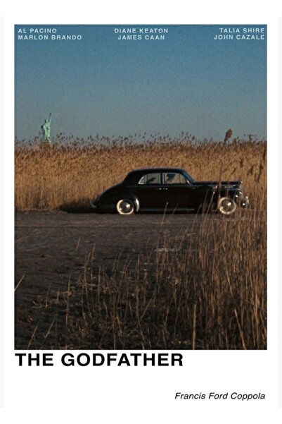 Universal Ο Νονός Ξύλινη Διακοσμητική Αφίσα Τέχνης