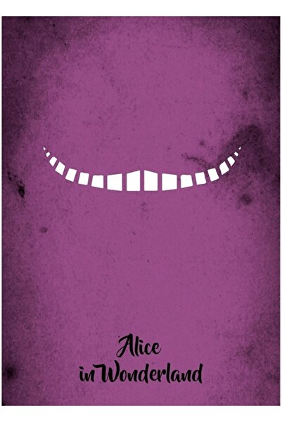 Universal Alice în Țara Minunilor - Poster decorativ din lemn cu pictură mini...