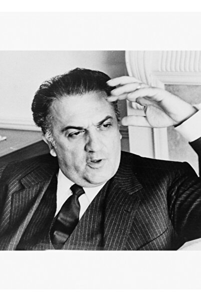 Universal Διακοσμητική Ξύλινη Αφίσα Ζωγραφικής Φεντερίκο Φελίνι