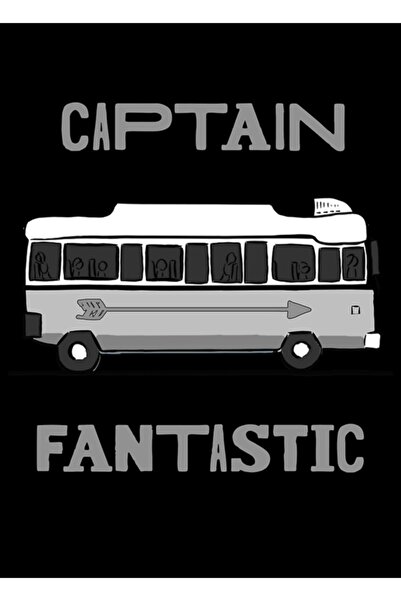 Universal Captain Fantastic Bus - Ξύλινη διακοσμητική αφίσα με εικονογράφηση ...